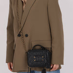 Chanel 2018 Caviar Filigree Small Vanity Case GHW - FashioNica