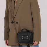 Chanel 2018 Caviar Filigree Small Vanity Case GHW - FashioNica