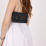 Chanel 2018 Caviar Filigree Wallet on Chain - FashioNica