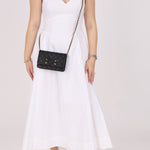 Chanel 2018 Caviar Filigree Wallet on Chain - FashioNica