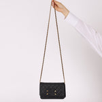 Chanel 2018 Caviar Filigree Wallet on Chain - FashioNica