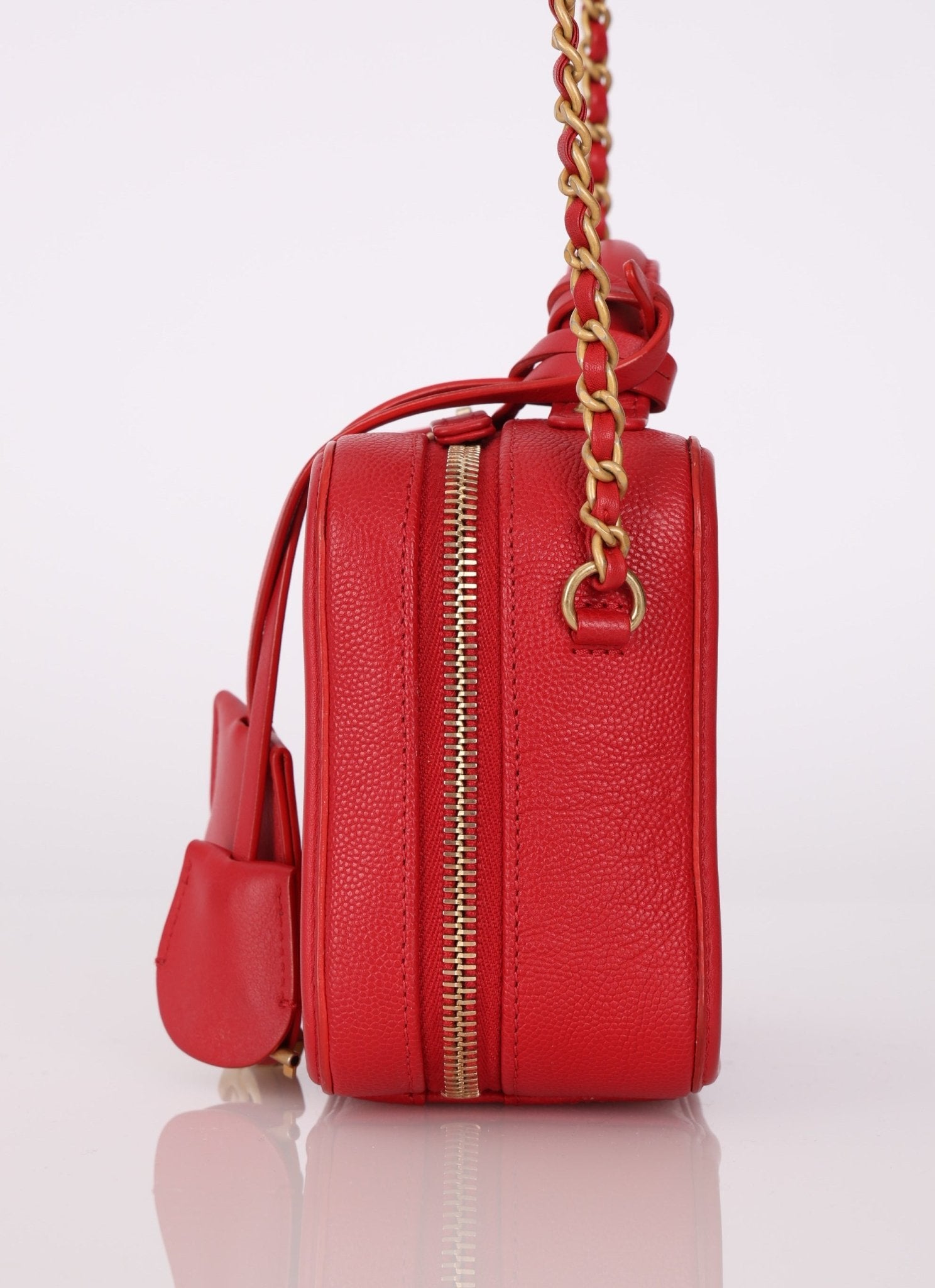 Chanel 2018 Caviar Small Filigree Vanity Crossbody - FashioNica