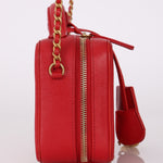 Chanel 2018 Caviar Small Filigree Vanity Crossbody - FashioNica