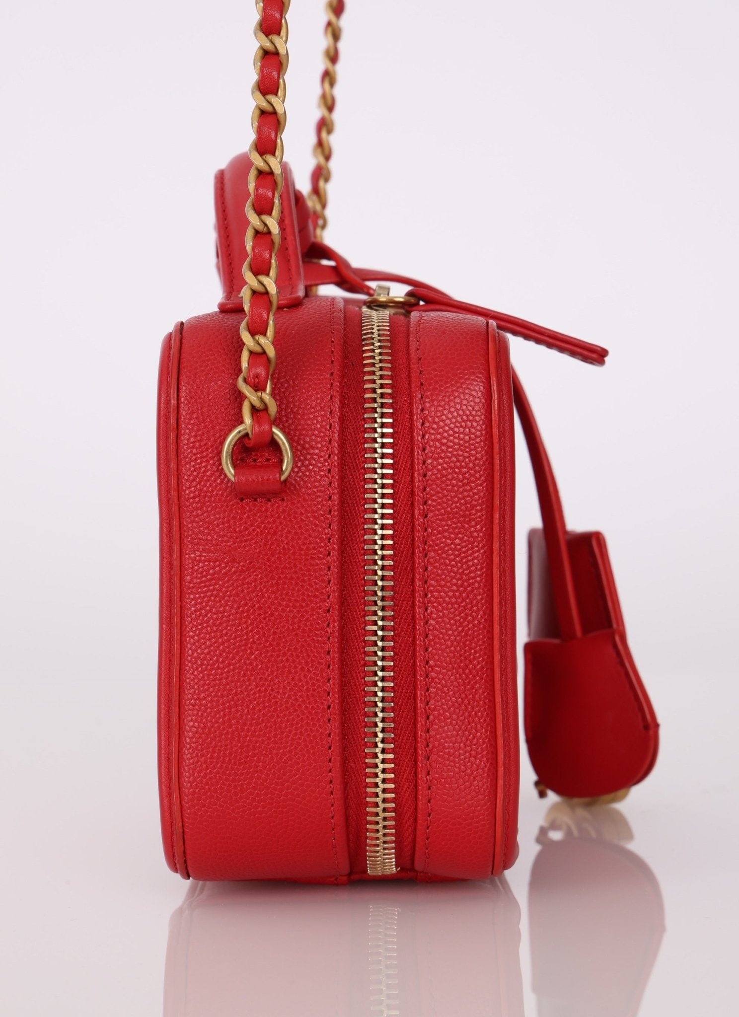 Chanel 2018 Caviar Small Filigree Vanity Crossbody - FashioNica