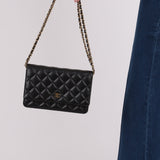 Chanel 2018 Caviar Wallet on Chain - FashioNica