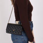 Chanel 2018 Caviar Wallet on Chain - FashioNica