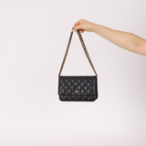 Chanel 2018 Caviar Wallet on Chain - FashioNica
