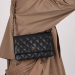 Chanel 2018 Caviar Wallet on Chain - FashioNica