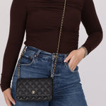 Chanel 2018 Caviar Wallet on Chain - FashioNica