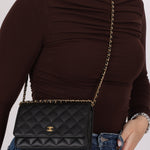 Chanel 2018 Caviar Wallet on Chain - FashioNica