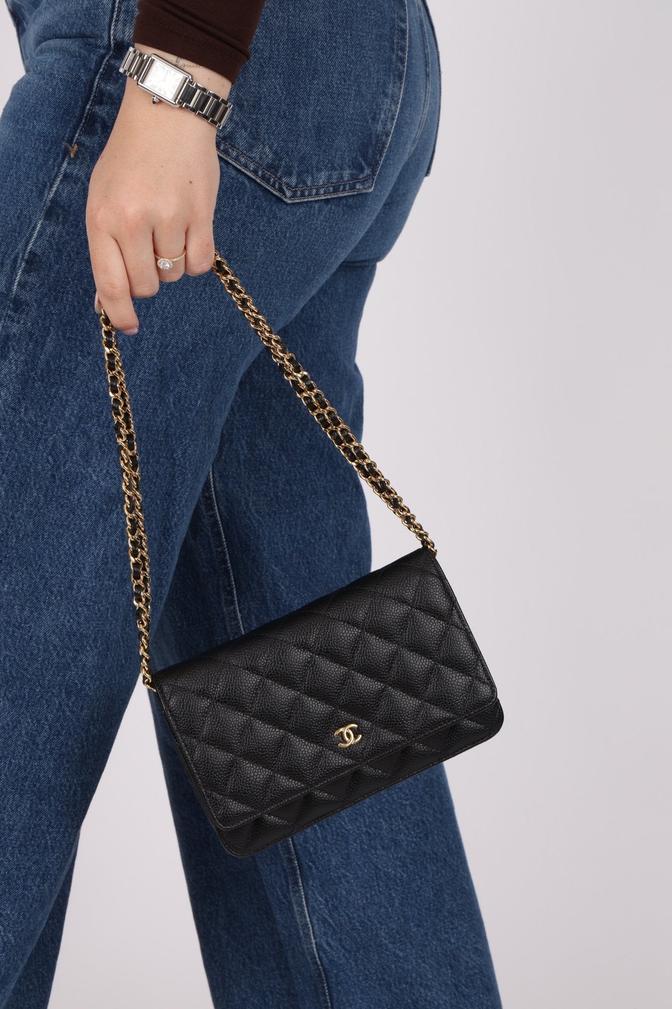 Chanel 2018 Caviar Wallet on Chain - FashioNica