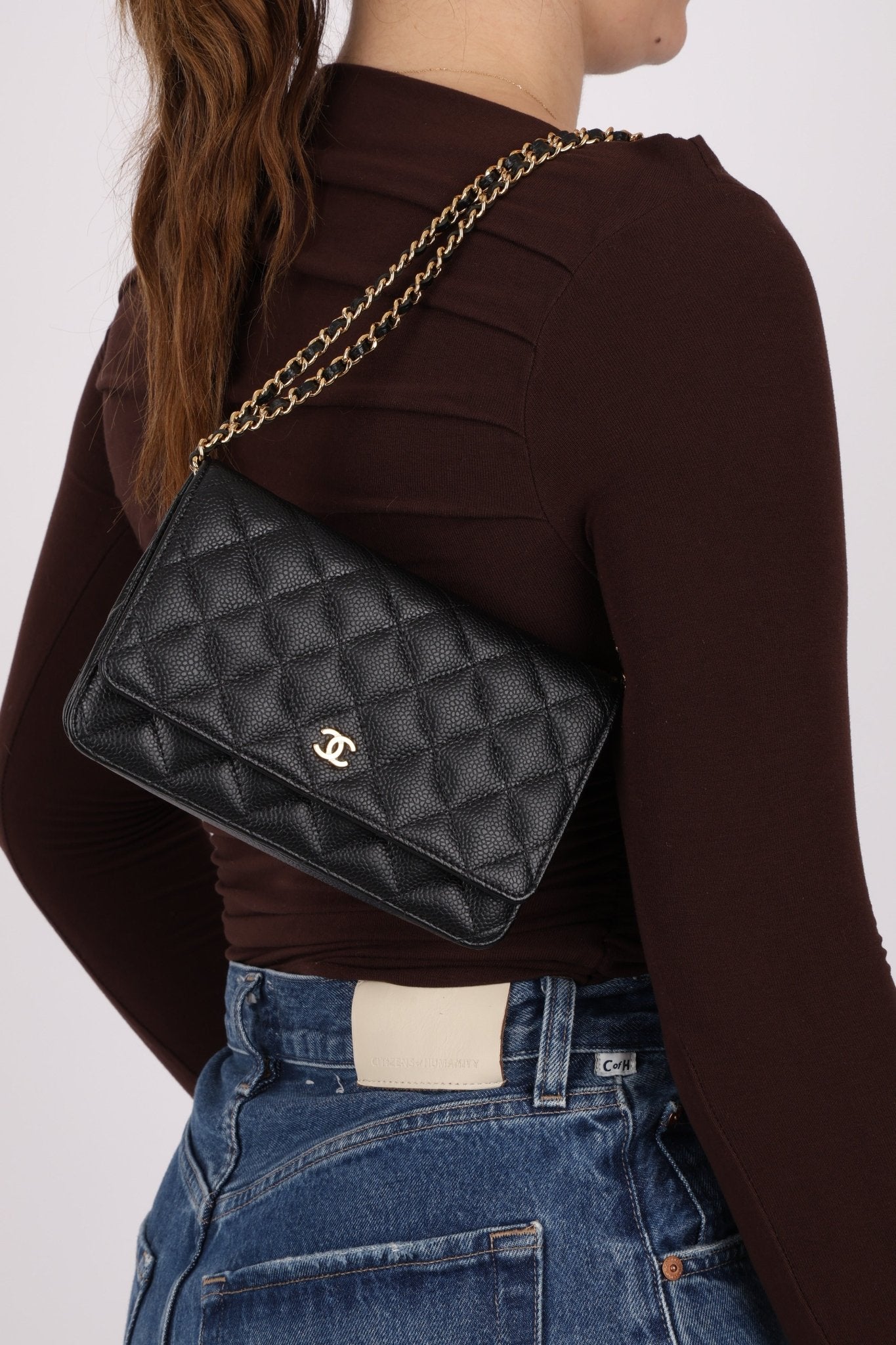 Chanel 2018 Caviar Wallet on Chain - FashioNica