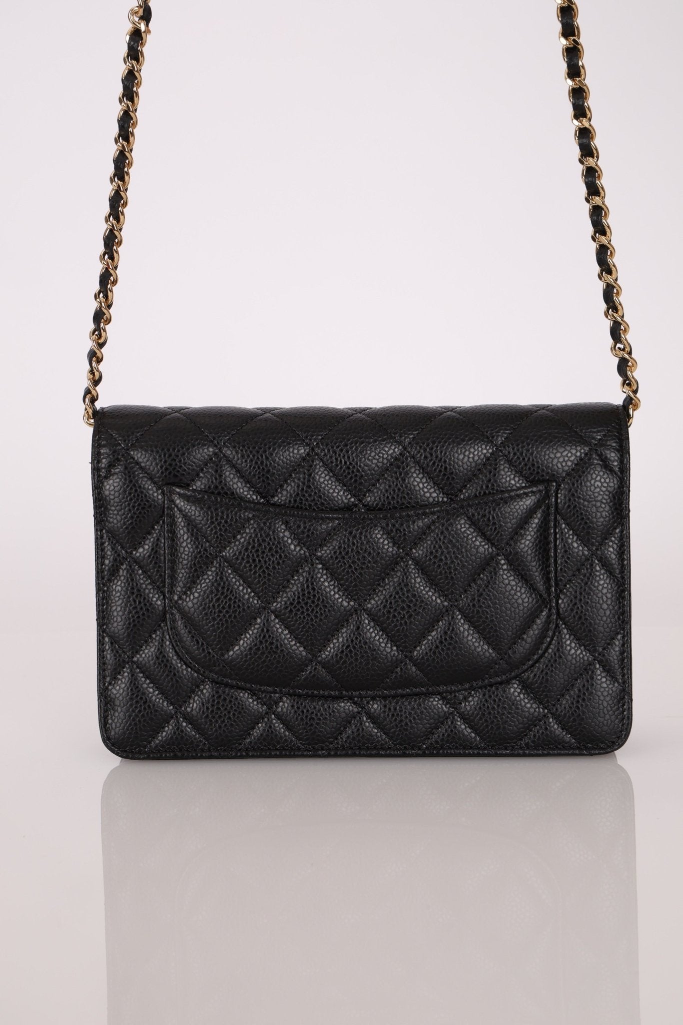 Chanel 2018 Caviar Wallet on Chain - FashioNica