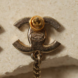 Chanel 2018 CC Logo Rhinestone and Pearl Ladybug Drop Earrings - FashioNica