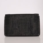 Chanel 2018 Crumpled Calfskin Coco Pleats Clutch GHW - FashioNica