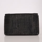 Chanel 2018 Crumpled Calfskin Coco Pleats Clutch GHW - FashioNica