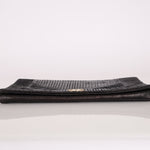 Chanel 2018 Crumpled Calfskin Coco Pleats Clutch GHW - FashioNica