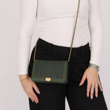 Chanel 2018 Crumpled Chevron Wallet On Chain - FashioNica