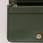 Chanel 2018 Crumpled Chevron Wallet On Chain - FashioNica