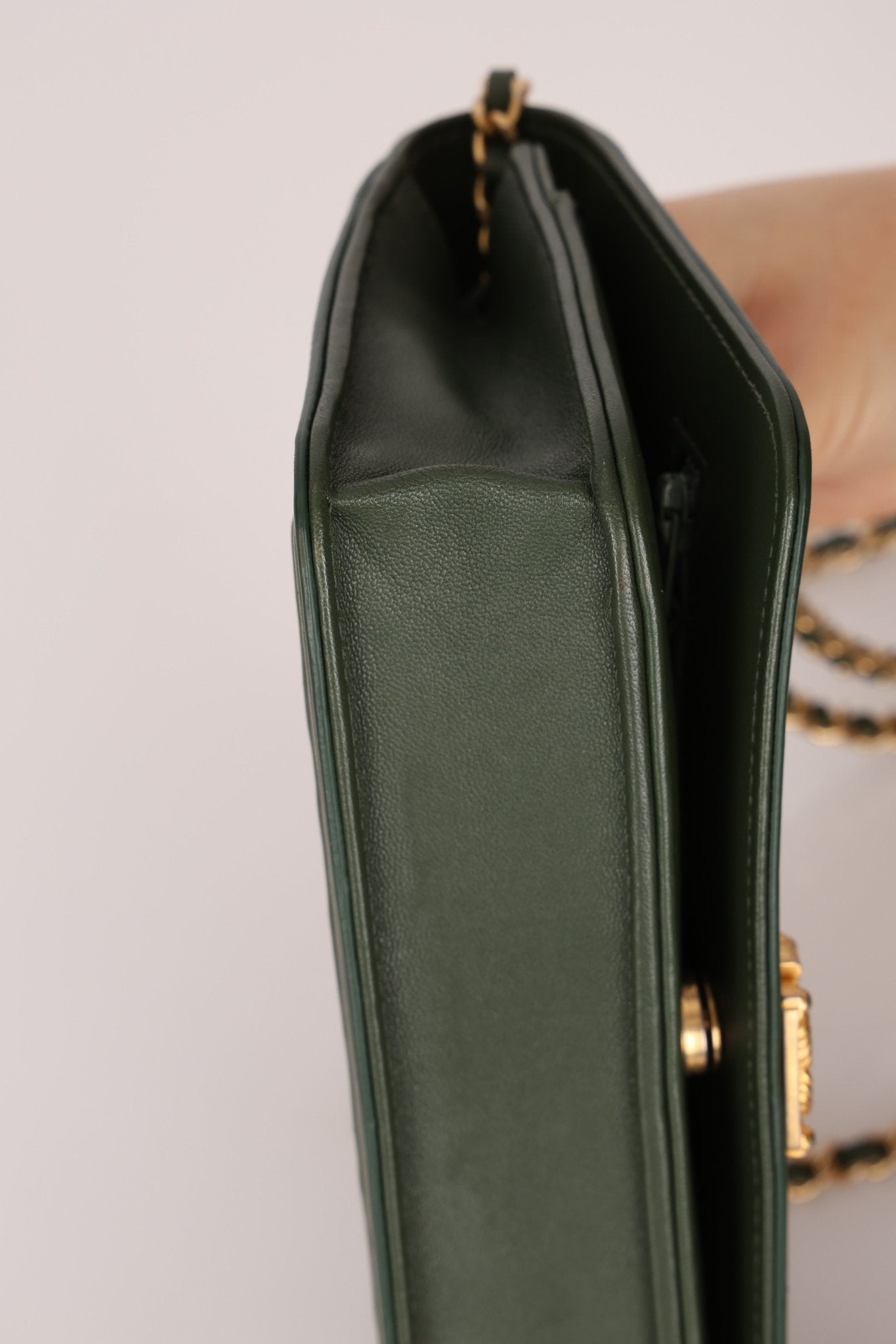 Chanel 2018 Crumpled Chevron Wallet On Chain - FashioNica