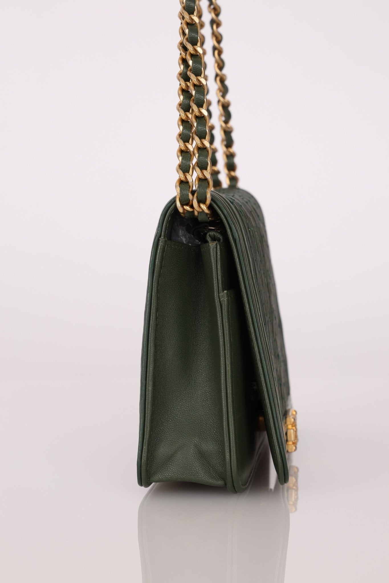 Chanel 2018 Crumpled Chevron Wallet On Chain - FashioNica