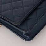 Chanel 2018 Dark Navy Caviar Wallet on Chain GHW - FashioNica