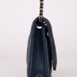 Chanel 2018 Dark Navy Caviar Wallet on Chain GHW - FashioNica