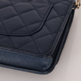 Chanel 2018 Dark Navy Caviar Wallet on Chain GHW - FashioNica