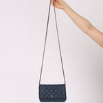 Chanel 2018 Dark Navy Caviar Wallet on Chain GHW - FashioNica
