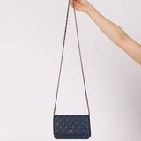 Chanel 2018 Dark Navy Caviar Wallet on Chain GHW - FashioNica