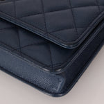 Chanel 2018 Dark Navy Caviar Wallet on Chain GHW - FashioNica