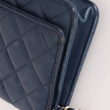 Chanel 2018 Dark Navy Caviar Wallet on Chain GHW - FashioNica