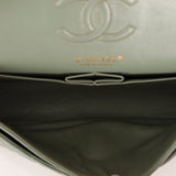 Chanel 2018 Eucalyptus Green Iridescent Caviar Small Double Flap - FashioNica