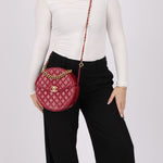 Chanel 2018 Glazed Calfskin Round Top Handle Crossbody - FashioNica