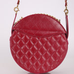 Chanel 2018 Glazed Calfskin Round Top Handle Crossbody - FashioNica