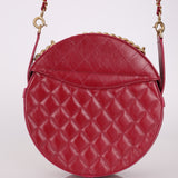 Chanel 2018 Glazed Calfskin Round Top Handle Crossbody - FashioNica