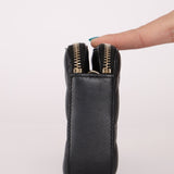 Chanel 2018 Iridescent Lambskin Double - Zip Pearl Wallet on Chain - FashioNica