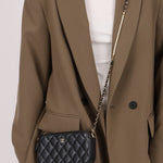 Chanel 2018 Iridescent Lambskin Double - Zip Pearl Wallet on Chain - FashioNica