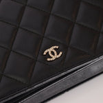 Chanel 2018 Lambskin Pearl Chain Wallet on Chain - FashioNica