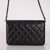 Chanel 2018 Lambskin Pearl Chain Wallet on Chain - FashioNica