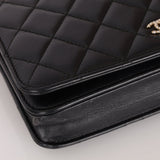 Chanel 2018 Lambskin Pearl Chain Wallet on Chain - FashioNica