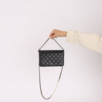 Chanel 2018 Lambskin Pearl Chain Wallet on Chain - FashioNica