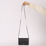 Chanel 2018 Lambskin Pearl Chain Wallet on Chain - FashioNica