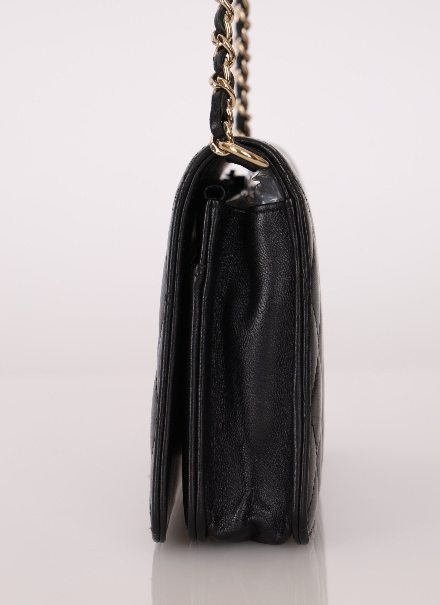 Chanel 2018 Lambskin Pearl Chain Wallet on Chain - FashioNica