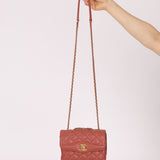 Chanel 2018 Lambskin Quilted Bi - Color Small Coco Flap - FashioNica