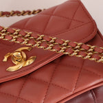 Chanel 2018 Lambskin Quilted Bi - Color Small Coco Flap - FashioNica