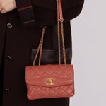 Chanel 2018 Lambskin Quilted Bi - Color Small Coco Flap - FashioNica