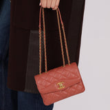 Chanel 2018 Lambskin Quilted Bi - Color Small Coco Flap - FashioNica