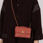 Chanel 2018 Lambskin Quilted Bi - Color Small Coco Flap - FashioNica