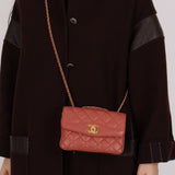 Chanel 2018 Lambskin Quilted Bi - Color Small Coco Flap - FashioNica